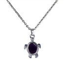 Cute Tortoise Pendant Necklace Ring Set, Mood Feeling Sensitive Color Change