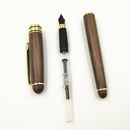 1pc Wooden Fountain Pen 0.7mm Walnut Wedding Favors Baptism Mother's Gift