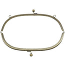 1PC Metal Purse Bag Frame Kiss Clasp Lock Bronze Tone 28.5cm x11.5cm