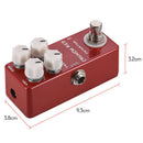 Mosky Mini Guitar Effect Pedal Mini Crunch Red Distortion Guitar Pedal True