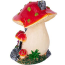 Ankoow Red Mushroom House Mini Landscape House Fairy Garden Decoration Resi T5O4