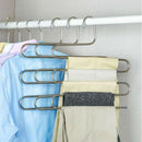 Multi-Functional S-Type Stainless Steel Trouser Rack Traceless Non-Slip Stor OZ