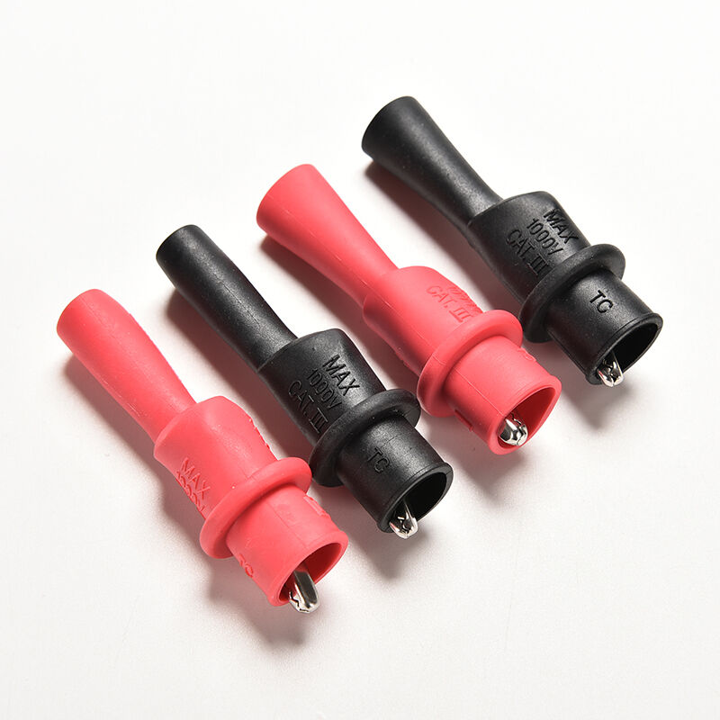 1 Pair Alligator Crocodile Test Clip Clamp For Fluke Multimeter Tester Probe JR