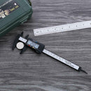 150mm 6inch LCD Digital Electronic Carbon Fiber Vernier Calipers Measuring A