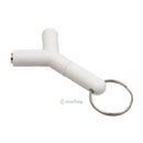 2pcs 3.5mm Stereo Audio Jack Earphone Headphone 2 Way Y Splitter Adapter Keyring
