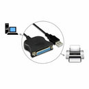 New USB To 25 Pin DB25 Parallel Printer Cable Adapter Pc 2.0 Standard fsd ABX
