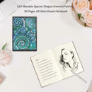DIY Mandala Special Shaped Diamond Painting 50 Pages Notepad A5 Sketchbook