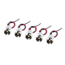 5x BA15S 1156 Bulb Socket Signal Light Lamp Wire Harness Pigtail Base