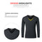 2pcs Seamless Fleece Clothes Set Letter Men Fitness Tops Pants (Black 2XL) A