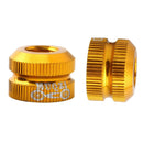 Bike Vacuum Tire Law Mouth Nut Bicycle Tire Inner Tube Valve Caps Yellow