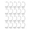 20 Piece 23cm Black Iron Hanging Plant Stand Holder Landscaping Garden Decor