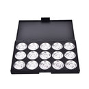 15x Empty Eyeshadows Blank Panel Aluminum Palette Pans Removable Makeup Toolã€NM&