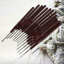 16pcs Plastic Handle Metal Aluminum Crochet Hook Knitting Needles Set