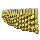 19Pcs Hss Drill Bit For Metal Titanium Coated High Speed Steel Drilling Bit