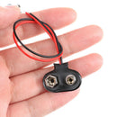 10pcs T type 9V Battery Snap Connector clip Lead Wires holder Line length 15CM Z
