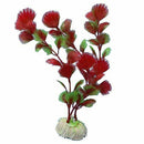 Red Plastic Fern Plants Water Fish Tank Landscaping Aquarium Ornament Decor G3C1