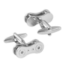 2Pairs Cuff Bicycle Bike Chain Cyclist & Kont Punk French Shirt Cufflinks