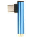 2X TypeC Male to 3.5mm Headphone Female AUX Adapter Converter Blue