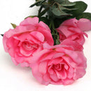 New Outdoor Landscape Light Solar Power 3 LED Rose Flower Lamp for House Garden