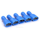 100pcs Female/Male Insulated Electrical Spade Crimp Terminal Wire Connector Blue