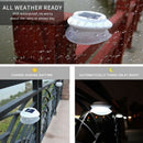 Outdoor Solar Gutter Lights(Upgraded Version)Solar Fence Post Lights Wall M