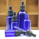 50ML Blue Glass Bottles Eye Dropper For Essential Oil Aromatherapy 1PC Pr k S6E3
