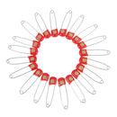 20Pcs Plastic head safety pins nappy pins with safelocking closures hold clipB&X