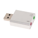 USB External Sound Card Audio Adapter with 3.5mm Microphone /Headphone Jacks