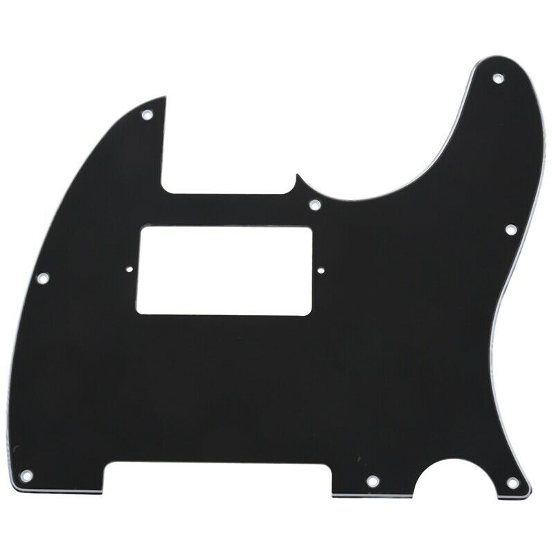 Black 3 PLY Electric Guitar Humbucker Pickup Cut Pickguards For Tele Style
