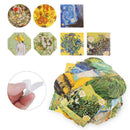 Van Gogh Inspired Washi Masking Tape Set of 8 Rolls + 90 pcs Planner Sticke