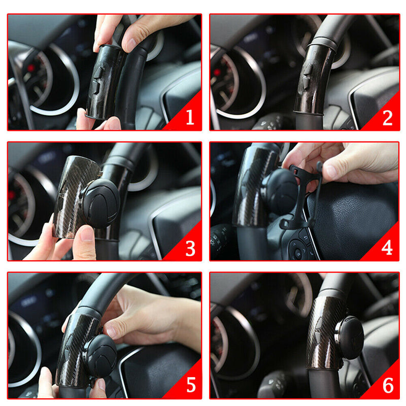 1* Car Power Steering Wheel Ball Suicide Auxiliary Knob Booster Spinner Handle