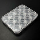 12 Grids Nail Storage Box Art Alex Transparent Organizer Makeup Beauty Tool