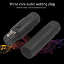 2x Mini XLR 3Pin Male Plug+Female Jack Audio Socket Mic Connector Adapter Black