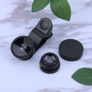 3 in 1 Fish Eye+ Wide Angle+ Macro Camera Lens Kit for Phone (Black) SN9F