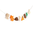 jungle animal banner cartoon forest hedgehog squirrel fox garland party decorOZ