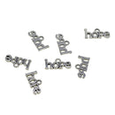 100x Hope Shaped Pendants For Jewelry Making Bracelets Findings Crafts