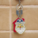 4pcs DIY Full Drill Special Shaped Christmas Diamond Painting Key Chain