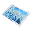 Diamond Painting Kit cross stitch 40*30cm Snow Winter Landscape Lake(White