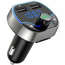 Bluetooth FM Transmitter Charger, Wireless Radio Transmitter Car Kit Adapte