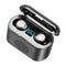 Waterproof F9 TWS LED Double In-Ear Earbuds Earpieces Headphones + Speaker
