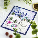 2pcs DIY Color Bear Stamp Stencil Cutting Die Christmas Silicone Seal (C) A