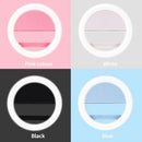 Fashion Selfie Light Portable LED Ring Light Fill for Smart Phone white