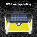 163 LED Outdoor Solar Wall Lamp Motion Sensor Waterproof 3 Sided Lights US