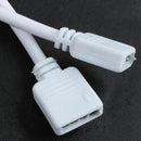 Strip LED RGB female connector White extension cable 2 m, 4 P female