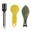 Fish Scale Planer Tool Piece Scraping Set Scale Three Scraper - Plastic 3YGS