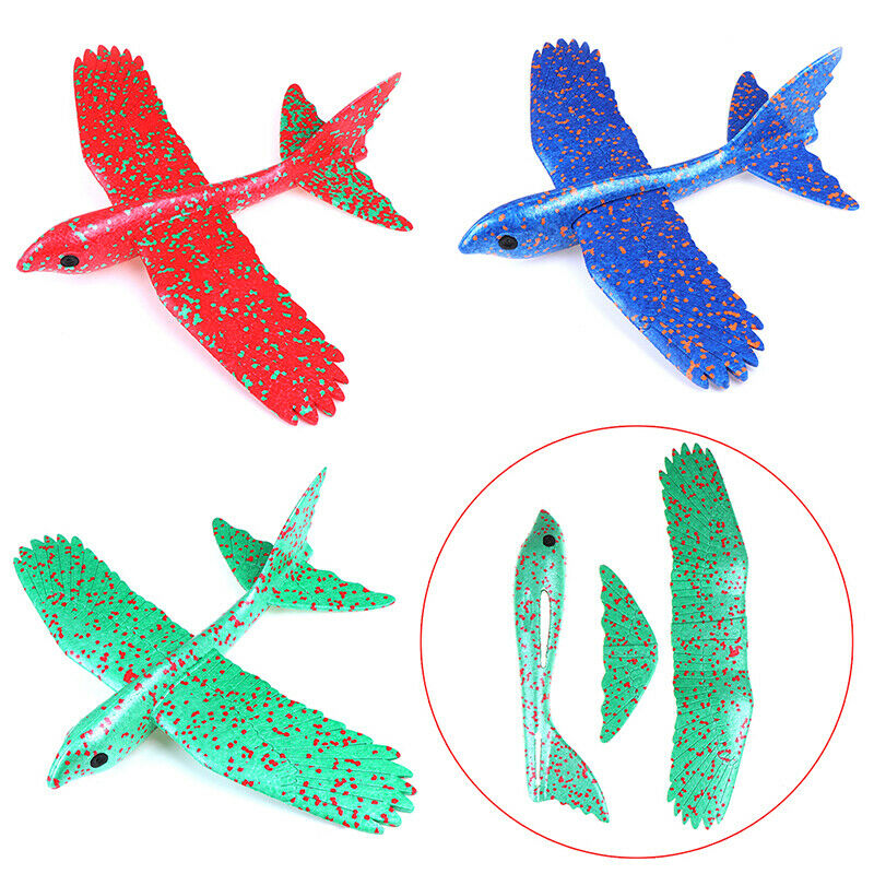 48cm DIY Hand Throw Glider Birds' shape Planes Toys For kid Foam Aeroplane Mo BX