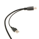 2FT Super Speed Dual USB 3.0 Type A to Micro-B Cable Black for Toshiba