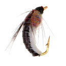 6pcs Fly Fishing Flies - Brown Scud 1.4cm