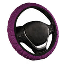 Car Steering Wheel Cover Braided Wheel Handle Ice Silk Set Sponge Car Prote S1Y5