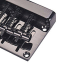 Tremolo Hardtail Bridge Tailpiece for Electric Bass Replacement Black